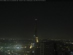 Archiv Foto Webcam Panorama Paris - Blick auf den Eiffelturm 22:00