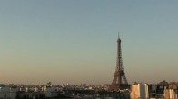 Archiv Foto Webcam Panorama Paris: Blick auf den Eiffelturm 06:00