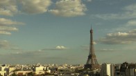 Archiv Foto Webcam Panorama Paris: Blick auf den Eiffelturm 19:00