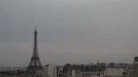 Archiv Foto Webcam Panorama Paris: Blick auf den Eiffelturm 22:00