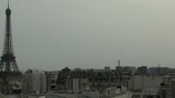 Archiv Foto Webcam Panorama Paris: Blick auf den Eiffelturm 15:00