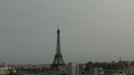 Archiv Foto Webcam Panorama Paris: Blick auf den Eiffelturm 17:00