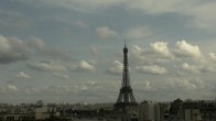 Archiv Foto Webcam Panorama Paris: Blick auf den Eiffelturm 17:00