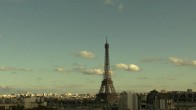 Archiv Foto Webcam Panorama Paris: Blick auf den Eiffelturm 19:00