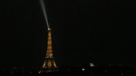 Archiv Foto Webcam Panorama Paris: Blick auf den Eiffelturm 23:00