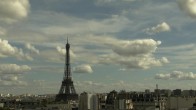 Archiv Foto Webcam Panorama Paris: Blick auf den Eiffelturm 17:00