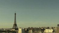Archiv Foto Webcam Panorama Paris: Blick auf den Eiffelturm 09:00