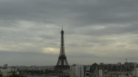 Archiv Foto Webcam Panorama Paris: Blick auf den Eiffelturm 17:00