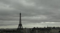 Archiv Foto Webcam Panorama Paris: Blick auf den Eiffelturm 08:00