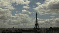 Archiv Foto Webcam Panorama Paris: Blick auf den Eiffelturm 13:00