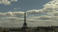 Archiv Foto Webcam Panorama Paris: Blick auf den Eiffelturm 15:00