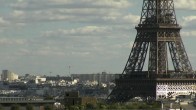 Archiv Foto Webcam Panorama Paris: Blick auf den Eiffelturm 17:00
