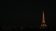 Archiv Foto Webcam Panorama Paris: Blick auf den Eiffelturm 23:00