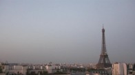 Archiv Foto Webcam Panorama Paris: Blick auf den Eiffelturm 05:00