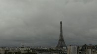 Archiv Foto Webcam Panorama Paris: Blick auf den Eiffelturm 08:00