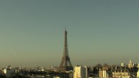 Archiv Foto Webcam Panorama Paris: Blick auf den Eiffelturm 07:00