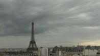 Archiv Foto Webcam Panorama Paris: Blick auf den Eiffelturm 19:00