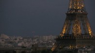 Archiv Foto Webcam Panorama Paris: Blick auf den Eiffelturm 21:00
