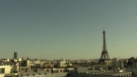 Archiv Foto Webcam Panorama Paris: Blick auf den Eiffelturm 17:00