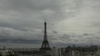 Archiv Foto Webcam Panorama Paris: Blick auf den Eiffelturm 17:00