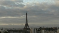 Archiv Foto Webcam Panorama Paris: Blick auf den Eiffelturm 08:00
