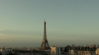 Archiv Foto Webcam Panorama Paris: Blick auf den Eiffelturm 08:00