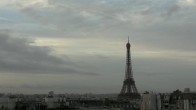 Archiv Foto Webcam Panorama Paris: Blick auf den Eiffelturm 08:00
