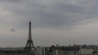 Archiv Foto Webcam Panorama Paris: Blick auf den Eiffelturm 17:00