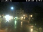 Archiv Foto Webcam Blick auf das Rathaus von Alfeld 21:00