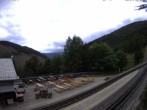 Archived image Webcam Schneeberg: View mountain restaurant Baumgartner 06:00