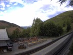 Archived image Webcam Schneeberg: View mountain restaurant Baumgartner 06:00