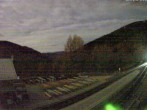 Archived image Webcam Schneeberg: View mountain restaurant Baumgartner 19:00