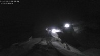 Archived image Webcam Leukerbad - Top station Rinderhütte 01:00