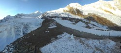 Archiv Foto Webcam Saas Fee - Gletscher 07:00