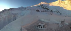 Archiv Foto Webcam Saas Fee - Gletscher 07:00