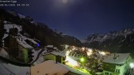 Archiv Foto Webcam Egga - Blick nach Grächen 03:00