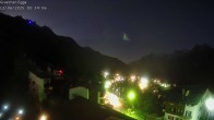 Archiv Foto Webcam Egga - Blick nach Grächen 23:00