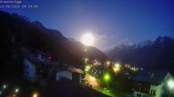 Archiv Foto Webcam Egga - Blick nach Grächen 03:00