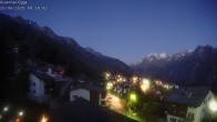 Archiv Foto Webcam Egga - Blick nach Grächen 03:00