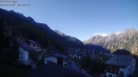 Archiv Foto Webcam Egga - Blick nach Grächen 08:00