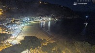 Archived image Webcam Tamariu - Costa Brava - View to the beach 23:00