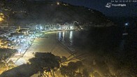 Archived image Webcam Tamariu - Costa Brava - View to the beach 01:00
