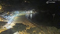 Archiv Foto Webcam Tamariu - Costa Brava - Blick auf den Strand 23:00