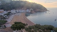 Archiv Foto Webcam Tamariu - Costa Brava - Blick auf den Strand 06:00