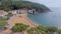 Archived image Webcam Tamariu - Costa Brava - View to the beach 09:00