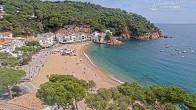 Archived image Webcam Tamariu - Costa Brava - View to the beach 11:00