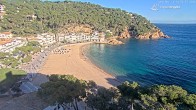 Archiv Foto Webcam Tamariu - Costa Brava - Blick auf den Strand 13:00