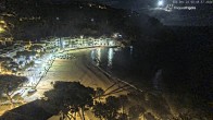 Archived image Webcam Tamariu - Costa Brava - View to the beach 23:00