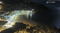 Archived image Webcam Tamariu - Costa Brava - View to the beach 01:00