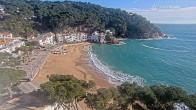 Archiv Foto Webcam Tamariu - Costa Brava - Blick auf den Strand 09:00